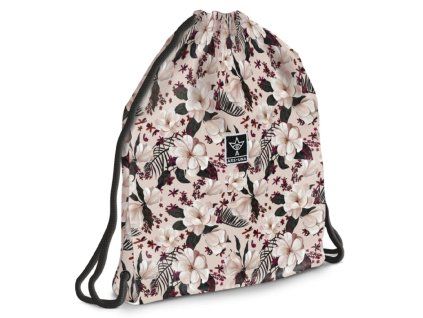 Sáček na přezůvky Ars Una Flowery Pink Teen