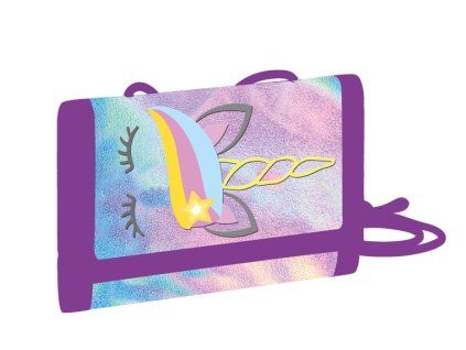Dětská textilní peněženka Unicorn Iconic se šňůrkou na krk