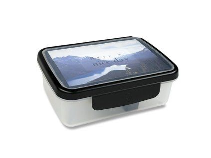 Svačinový box ZDRAVÁ SVÁČA – UNI černý