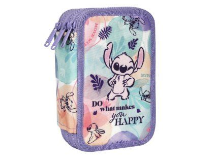 Vybavený třípatrový penál Jumper Stitch Pastel – Disney pastelová edice