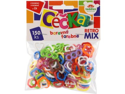 Céčka Teddies barevná – retro mix 150 ks