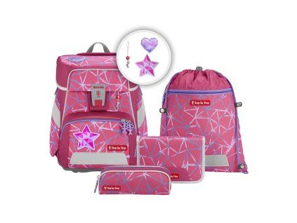 Školní aktovka SPACE pro prvňáčky - 5-dílný set, Step by Step Star Stella