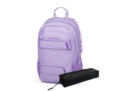 Studentský batoh + etue OXY Sport Violet