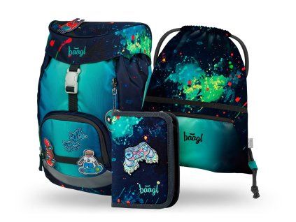 Baagl školní set Airy Chill – lehký set pro kluky od 1. třídy