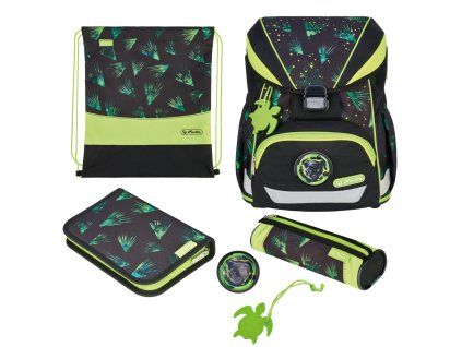 Herlitz Školní aktovka Ultralight XL Jungle - 3dílný set 1