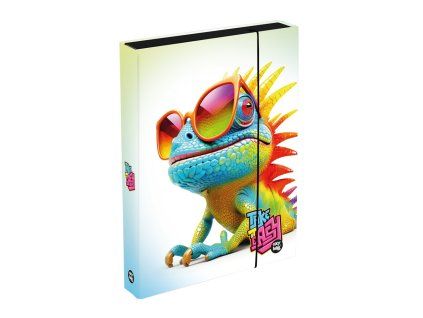 Box na sešity A4 Jumbo – Chameleon s gumičkou