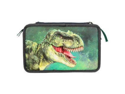 Třípatrový školní penál s výbavou Dino World – T-Rex