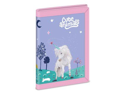 Peněženka Ars Una Cute Animals – jednorožec, fialovo-růžová