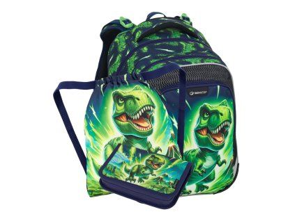 Malý školní set Bagmaster pro prvňáčky – dinosaurus LUMI 25 C