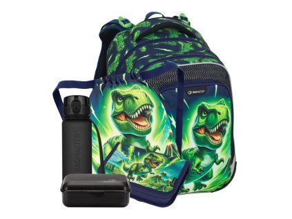 Velký školní set Bagmaster pro prvňáčky – dinosarus LUMI 25 C