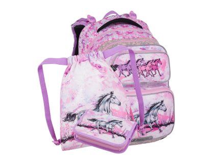 Malý školní set Bagmaster pro prvňáčky – koně DOPI 24 A