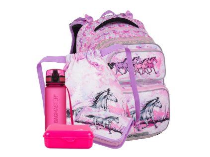 Velký školní set pro prvňáčky Bagmaster – koně DOPI 24 A