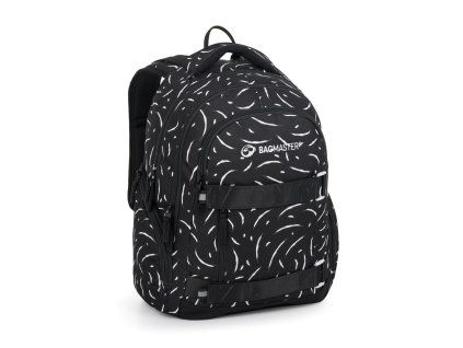 Studentský batoh Bagmaster NOMAD 25 A černo-bílý