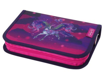 Herlitz školní penál do školy Unicorn – plněný, 1 patro