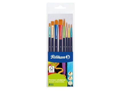 Pelikan sada štětců Premium – 8 kusů s FSC certifikací