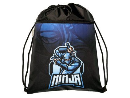 Sáček na cvičky Stil – Ninja s kapsami, 32×44 cm