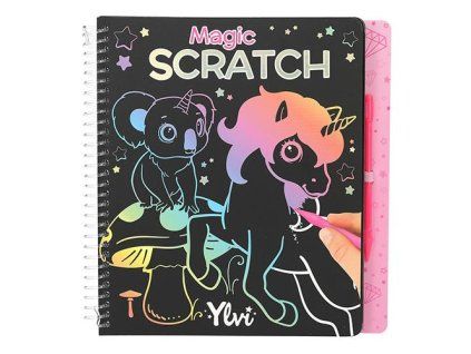 Ylvi Škrabací sešit Magic Scratch – jednorožci