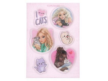 TOPModel – Silikonové samolepky I Love Cats (Christy, Malia & June)