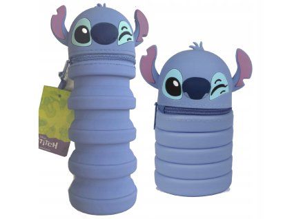 Školní silikonové pouzdro Stitch – tuba