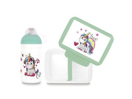Set Zdravá láhev a Zdravá sváča Magic Unicorn (0,5 l)