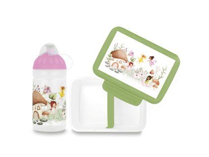 Set Zdravá láhev a Zdravá sváča Pohádkové víly (0,5 l)