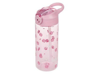 Láhev na pití s brčkem 500 ml Baagl – Tlapky