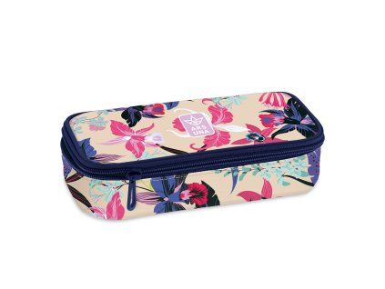 Školní penál Ars Una Beach Flowers – 1 klopa, prázdný