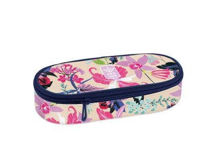 Školní penál Ars Una Beach Flowers – oválný