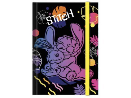 Desky na sešity A5 Stitch pastel – se širokou gumou, vzor 2