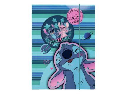 Školní desky Colorino A4 Stitch – s kulatou gumičkou