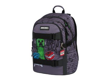 Školní batoh Baagl Skate Minecraft TNT – pro kluky od 3. třídy, 25 l