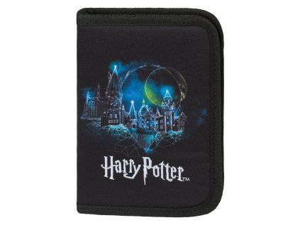 Školní penál jednopatrový Harry Potter Bradavice Lumos