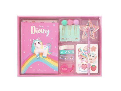 Diář Ylvi & Minimoomis – kreativní růžový set pro holky