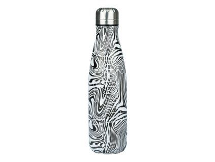 Termoláhev Baagl Mixture s kovovým víčkem – 500 ml (černobílá)