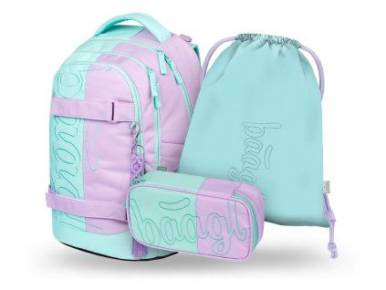 Školní set Baagl Skate Max Sweet – batoh + penál etue + sáček