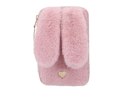 Princess Mimi dvoupatrový penál s výbavou – Bunny Fur (růžový, ouška)