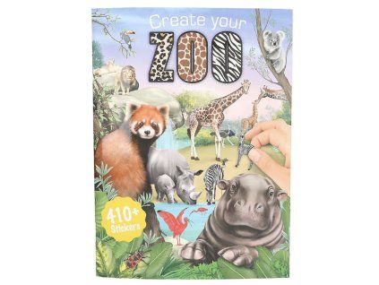 Kreativní sešit se samolepkami – Vytvoř si své ZOO (410 samolepek, 24 stran)