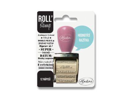 Hodnoticí razítko pro učitele Aladine Roll' Stamp – 12 českých nápisů