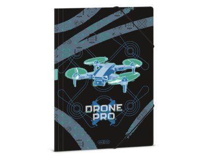 Složka na sešity A4 Ars Una Drone Pro – gumička, pevné desky