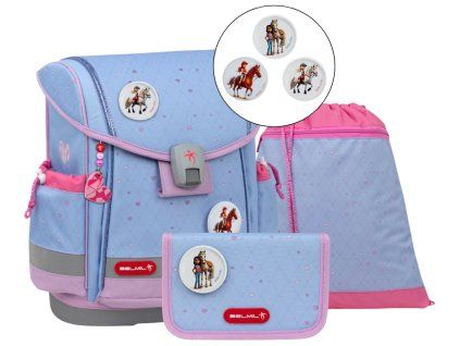 Školní aktovka Belmil Classy Plus Lavender – ergonomický 3dílný set pro holky