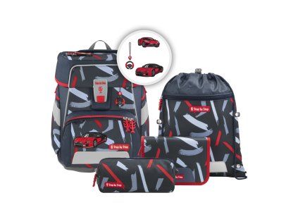 Školní aktovka Step by Step SPACE Sports Car Mick – 5dílný set (AGR certifikát)