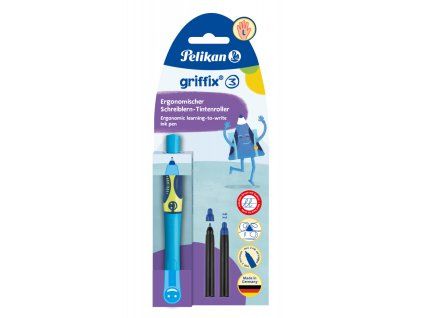 Pelikan Griffix 3 inkoustový roller pro leváky – modrý