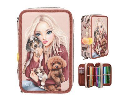 Třípatrový penál s výbavou Top Model Fur Ever Friends – Candy