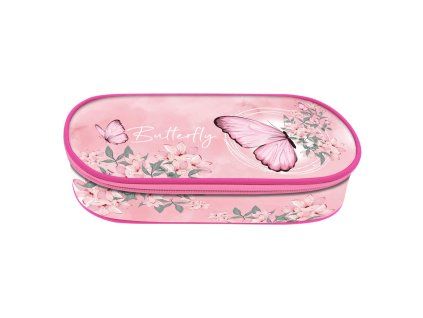 Penál JUNIOR S8 – Butterfly (1 zip, oválný)