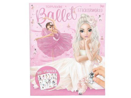 Kreativní sešit se samolepkami Top Model Ballet – Hayden & June 2