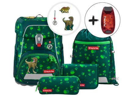 Školní aktovka Step by Step FIT Dino Targo – 5dílný set, AGR certifikát 1
