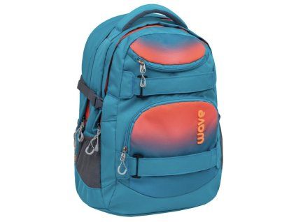 Školní batoh Belmil Wave 338-72 Infinity Ombre Neon Orange and Bluebird