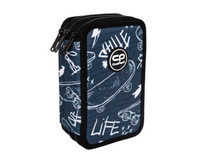 Třípatrový školní penál CoolPack Jumper Street Life – vybavený