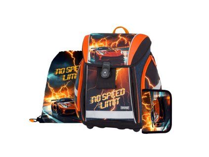 Školní aktovka PREMIUM LIGHT Auto Speed v setu – 3 díly