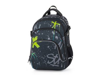 Studentský batoh + etue OXY Sport Graffiti Blue